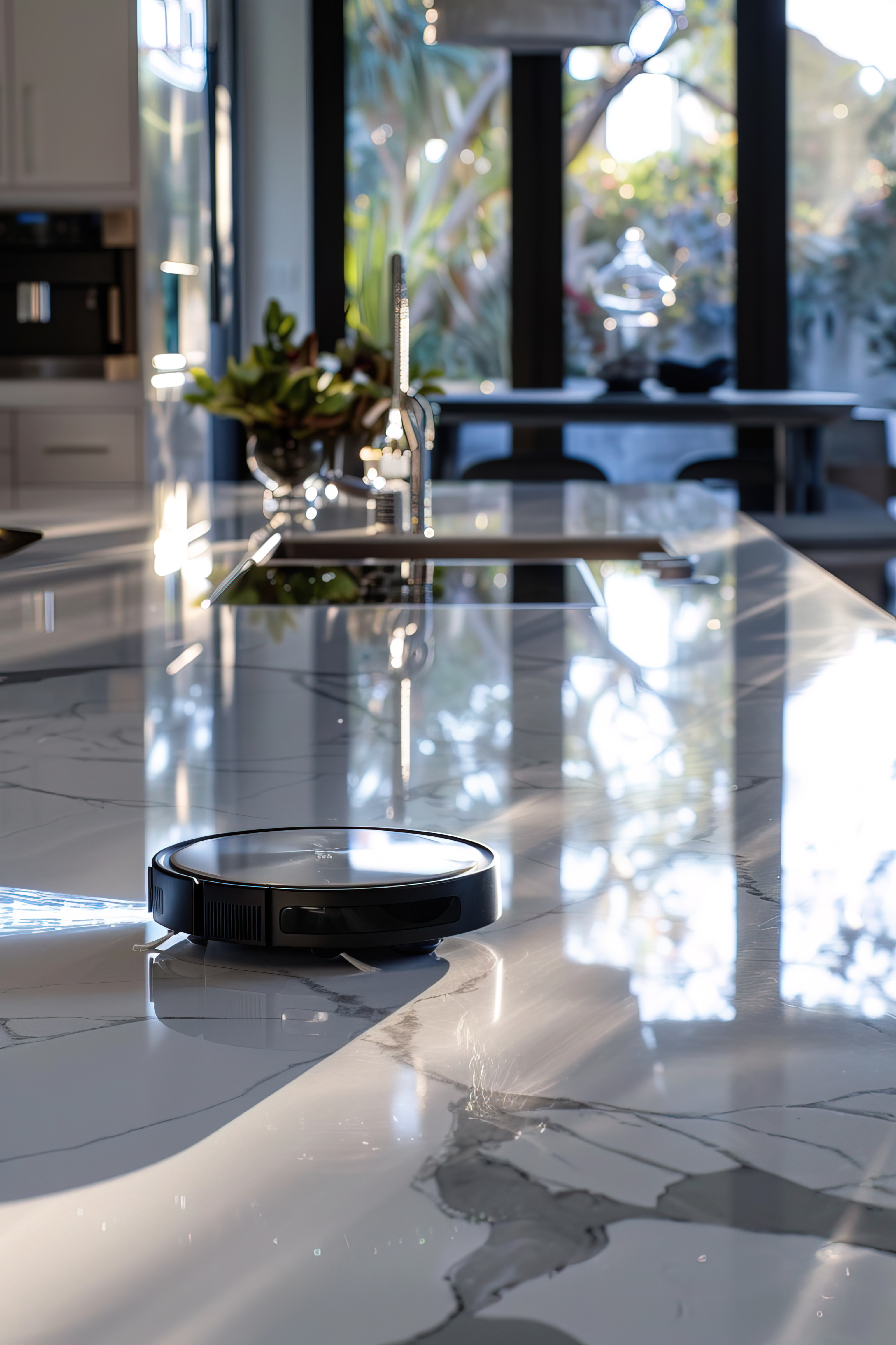 Polished Marble Kitchen Countertops